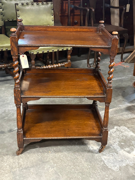 English Oak Tea Trolley
