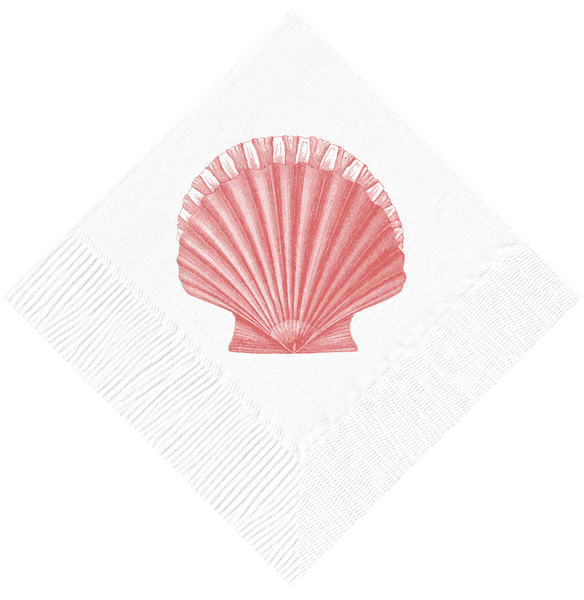 Scallop Cocktail Napkins