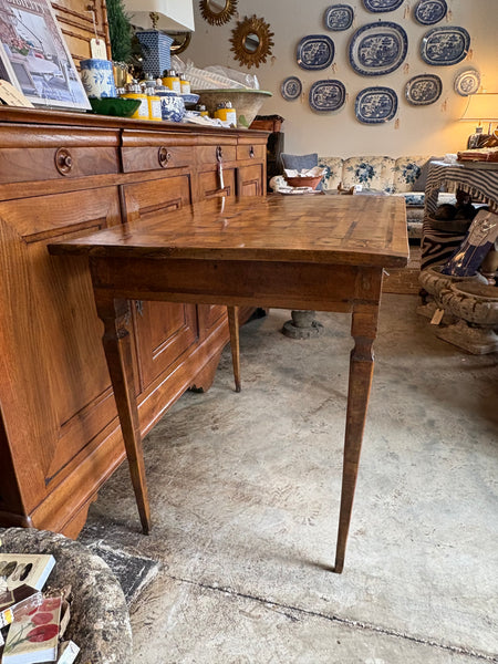 Inlaid Neoclassical One Drawer Side Table