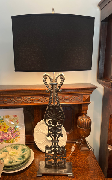 Pair of Lamps made from Sheffield Inn Iron Panels