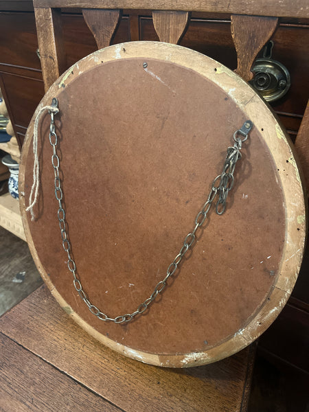 Round Gilt Frame Mirror