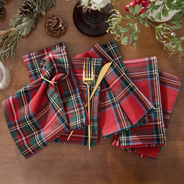 Stowe Tartan Plaid Napkins, Set of 4