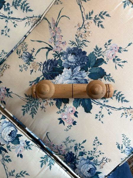 French Faux Bamboo Coat Hooks, 2 Hooks