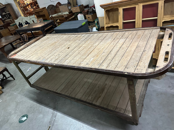 Dutch Steel and Pine Flower Cart