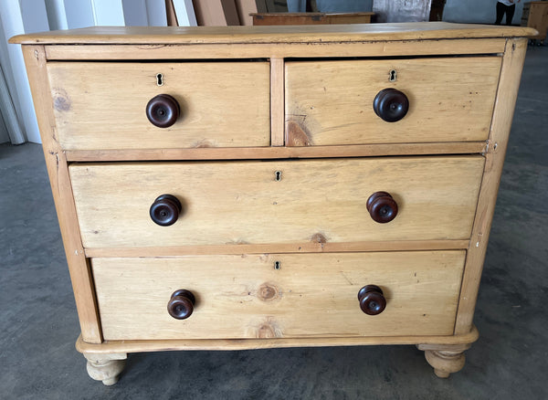 Pine Chest with Contrasting Pulls