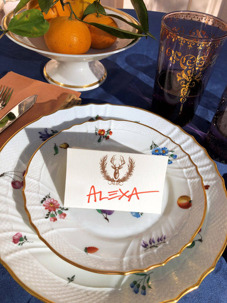 Doe Wreath Place Card