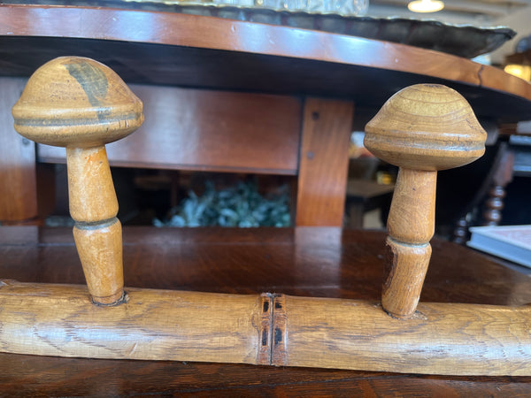 French Faux Bamboo Coat Rack, 4 Hooks