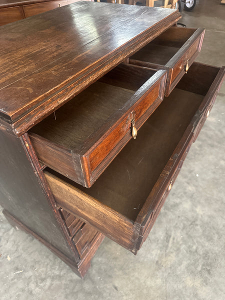 Moulded Front Oak Chest