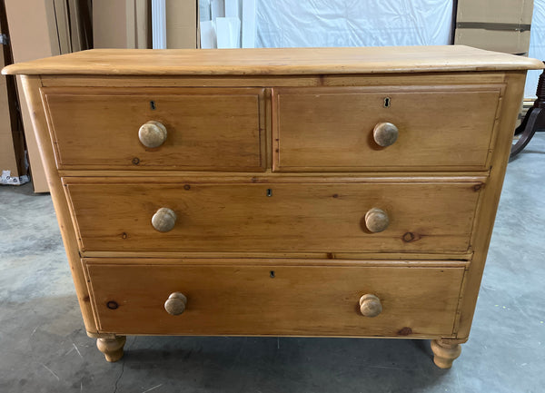 Wide English Pine Chest