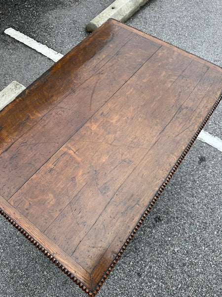 Small Moulded Front Oak Chest