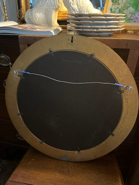Round Gilt Frame Convex Mirror