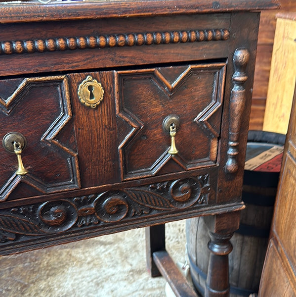Victorian Moulded Oak 2-Drawer Base