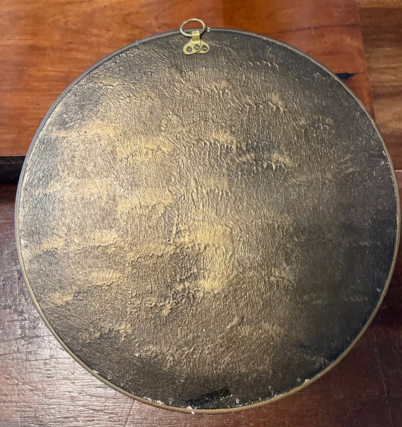Round Gilt Frame Convex Mirror