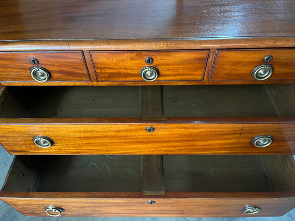 Victorian Mahogany Campaign Style Chest of Drawers