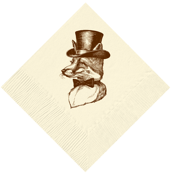 Mr. Fox Cocktail Napkins