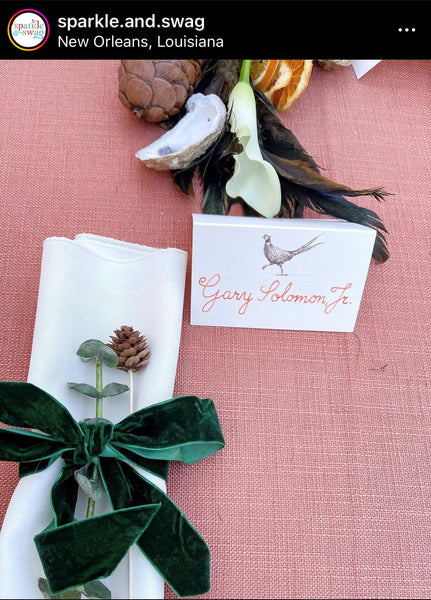 Pheasant Place Card
