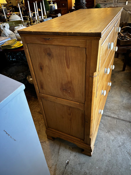 English Pine Paneled Chest