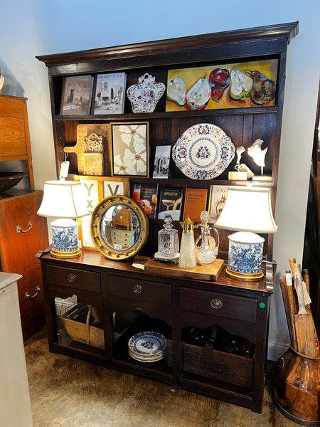 Oak Dresser with Rack