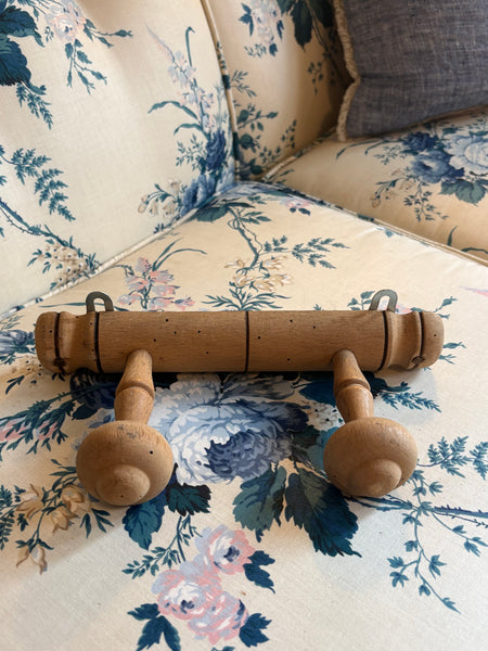 French Faux Bamboo Coat Hooks, 2 Hooks