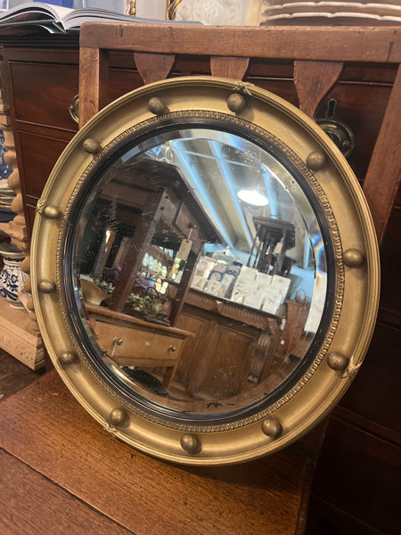 Round Gilt Frame Mirror