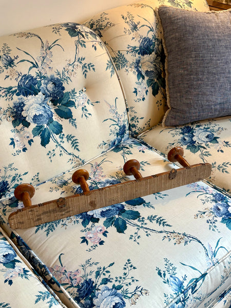 French Faux Bamboo Coat Hooks, 4 Hooks