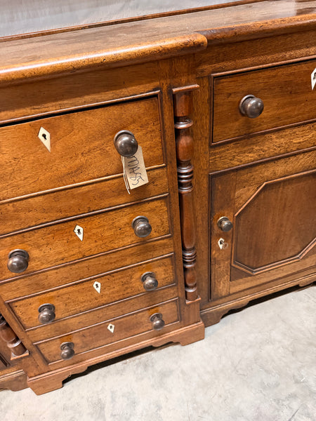 Mahogany and Oak Dresser with Rack