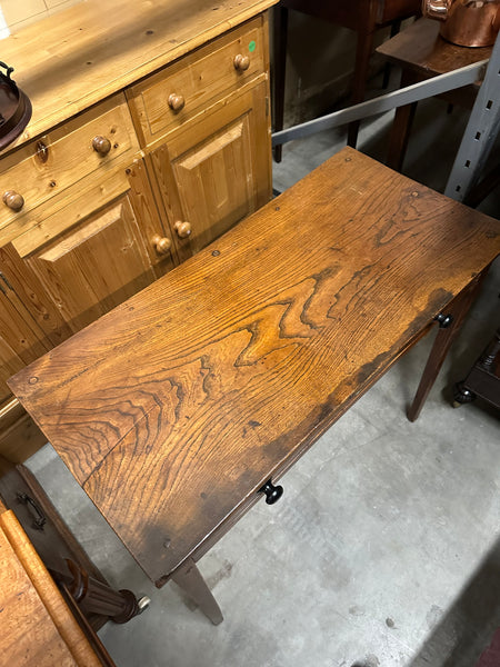 One-Drawer Elm Side Table