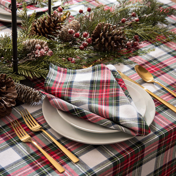 Holiday Plaid Napkins, Set of 4