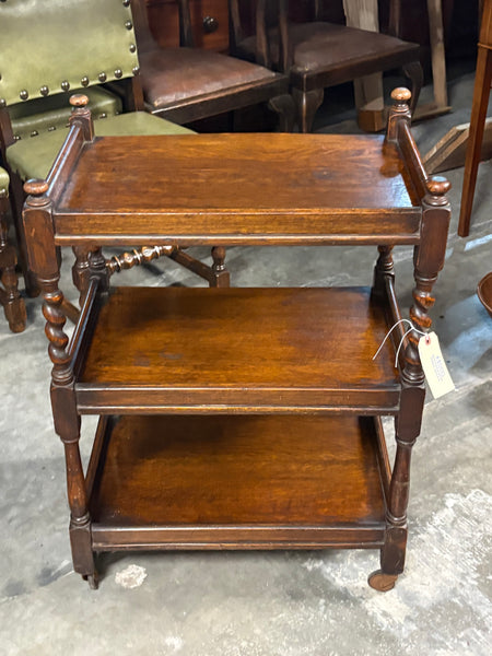English Oak Tea Trolley