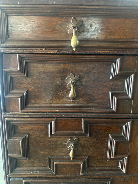 Moulded Front Oak Chest