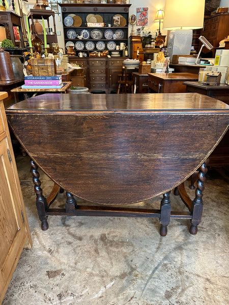 Large Barley Twist Gateleg Table