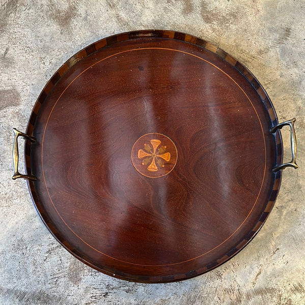 Round Inlaid Tray