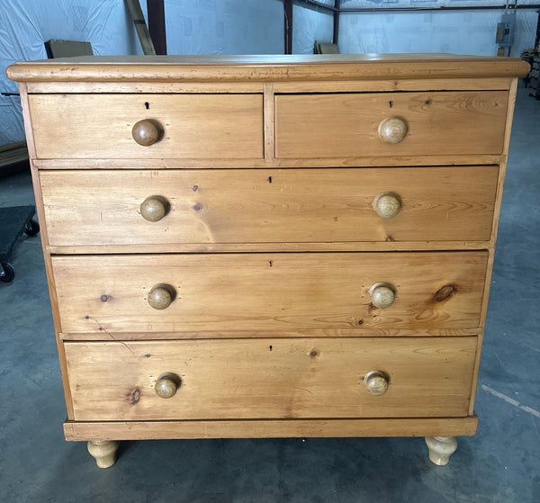 Pine Chest with Wood Pulls