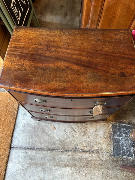Small Mahogany Bow Front Chest