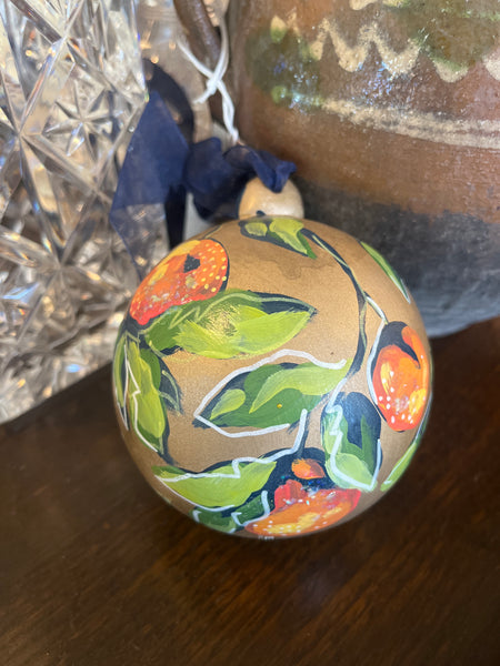 Hand Painted Fruit Ornaments, by Angela Hughes Zokan
