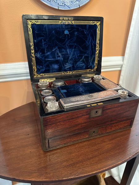 Brass Inlaid Trinket Box