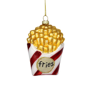 French Fries Glass Ornament - Thumbnail 3