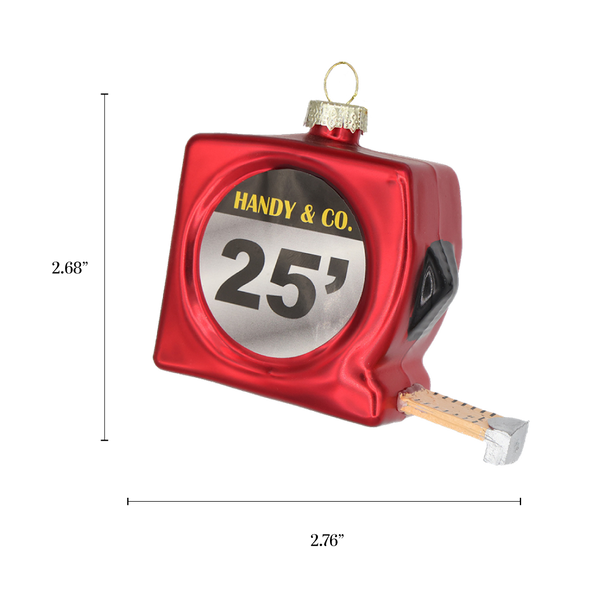 Red Measuring Tape Ornament