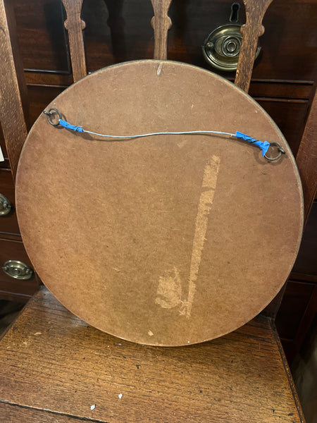 Round Gilt Frame Convex Mirror