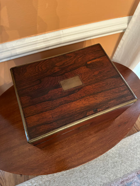 Brass Inlaid Trinket Box