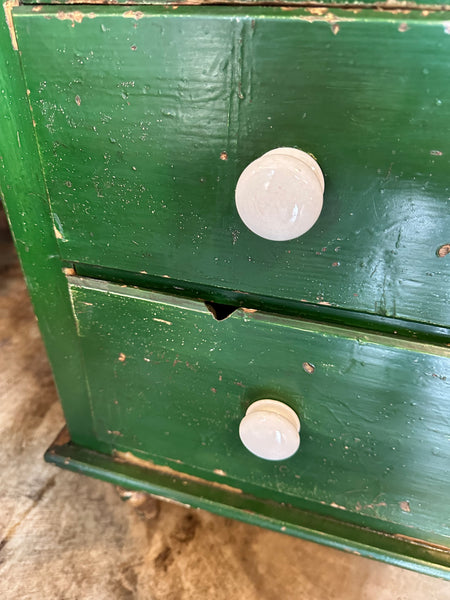 Green Chest of Drawers, Original Paint