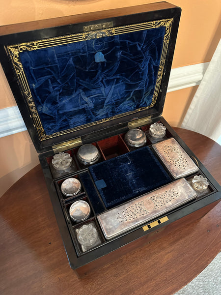 Brass Inlaid Trinket Box