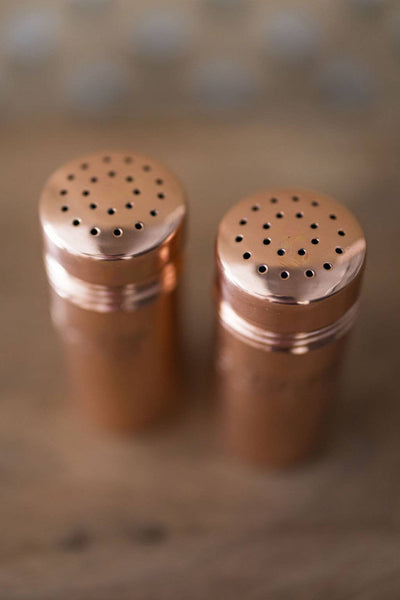 Copper Salt & Pepper Shakers