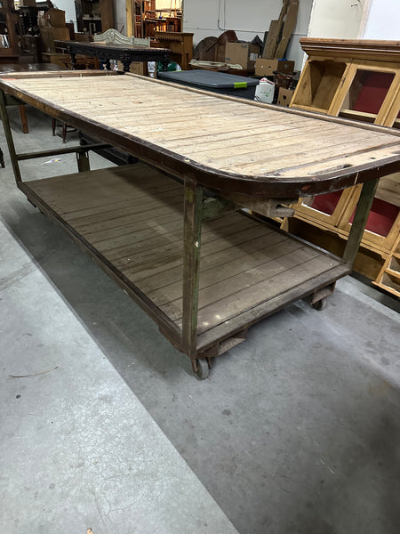 Dutch Steel and Pine Flower Cart