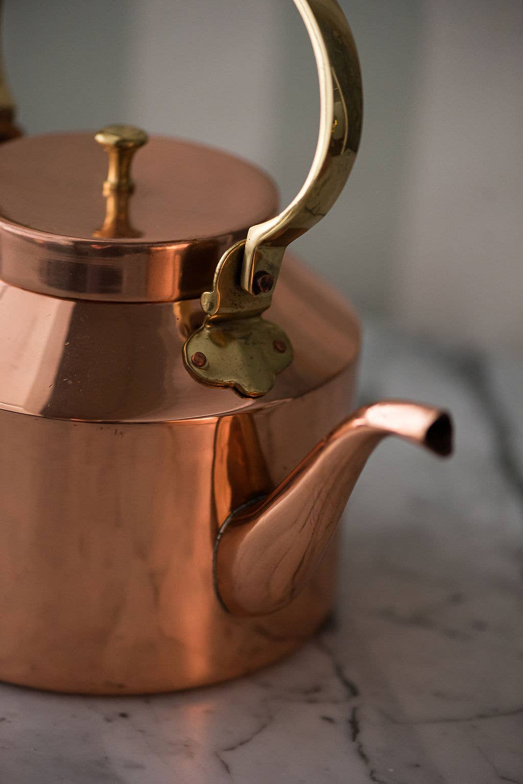 English Copper Tea Kettle - Thumbnail 2