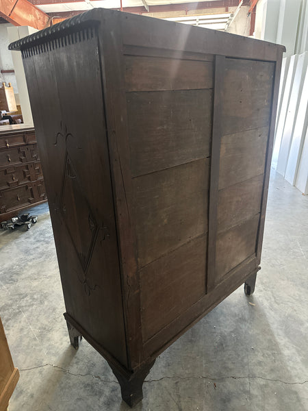 Fabulous Tall Carved Oak Chest