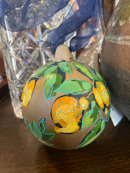 Hand Painted Fruit Ornaments, by Angela Hughes Zokan
