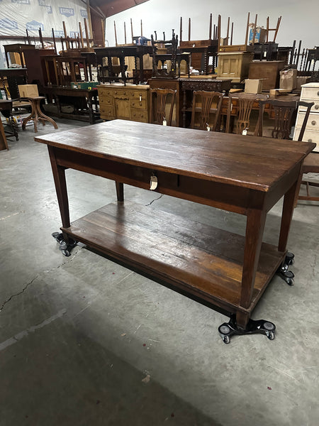 French Oak Draper's Table