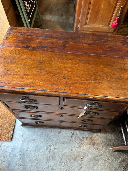 George III Oak Chest with Inlay