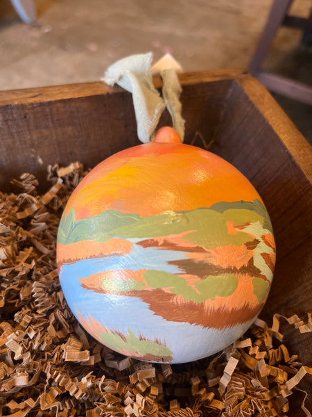 Hand Painted Marsh Ornaments, by Angela Hughes Zokan